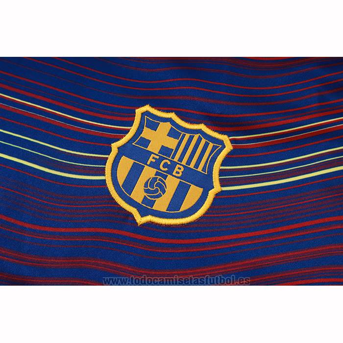 Chandal del Barcelona Manga Corta 2025-2026 Azul Amarillo - Pantalon Corto